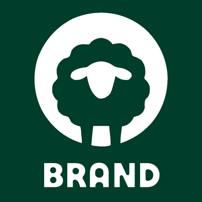 Negative Space Sheep Logo preview