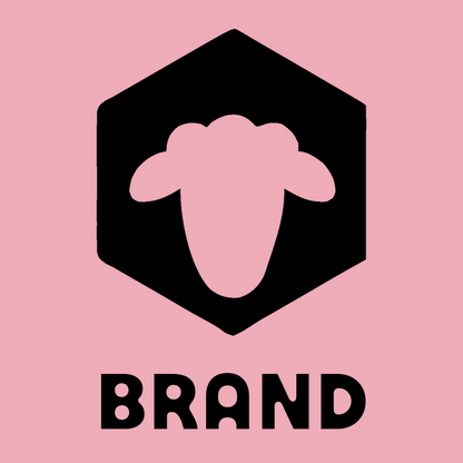 Sheep Hexagon Negative Space Logo preview
