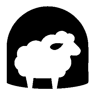 Sheep Arch Negative Space Logo
