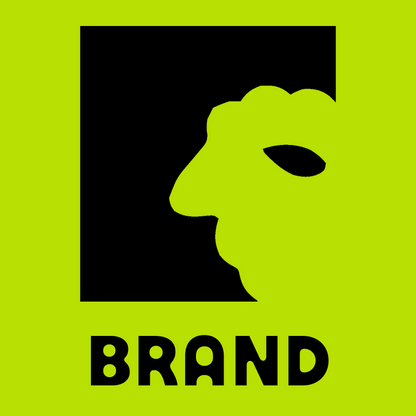 Negative Space Sheep Logo preview