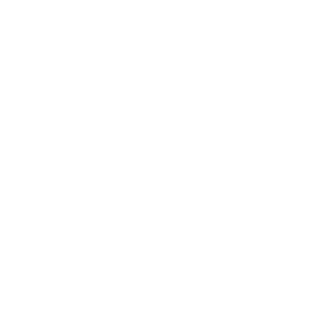 Negative Space Sheep Logo #ffffff
