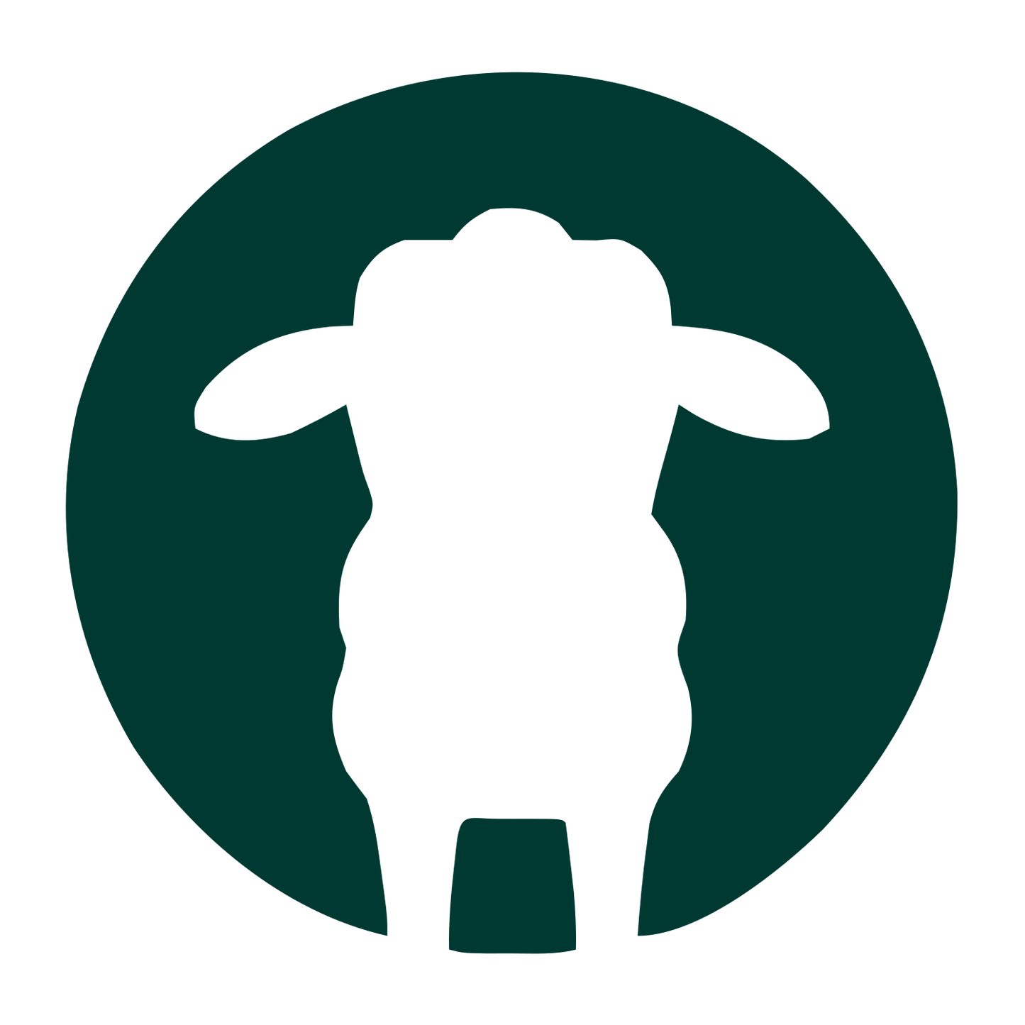 Sheep Negative Space Logo #003932