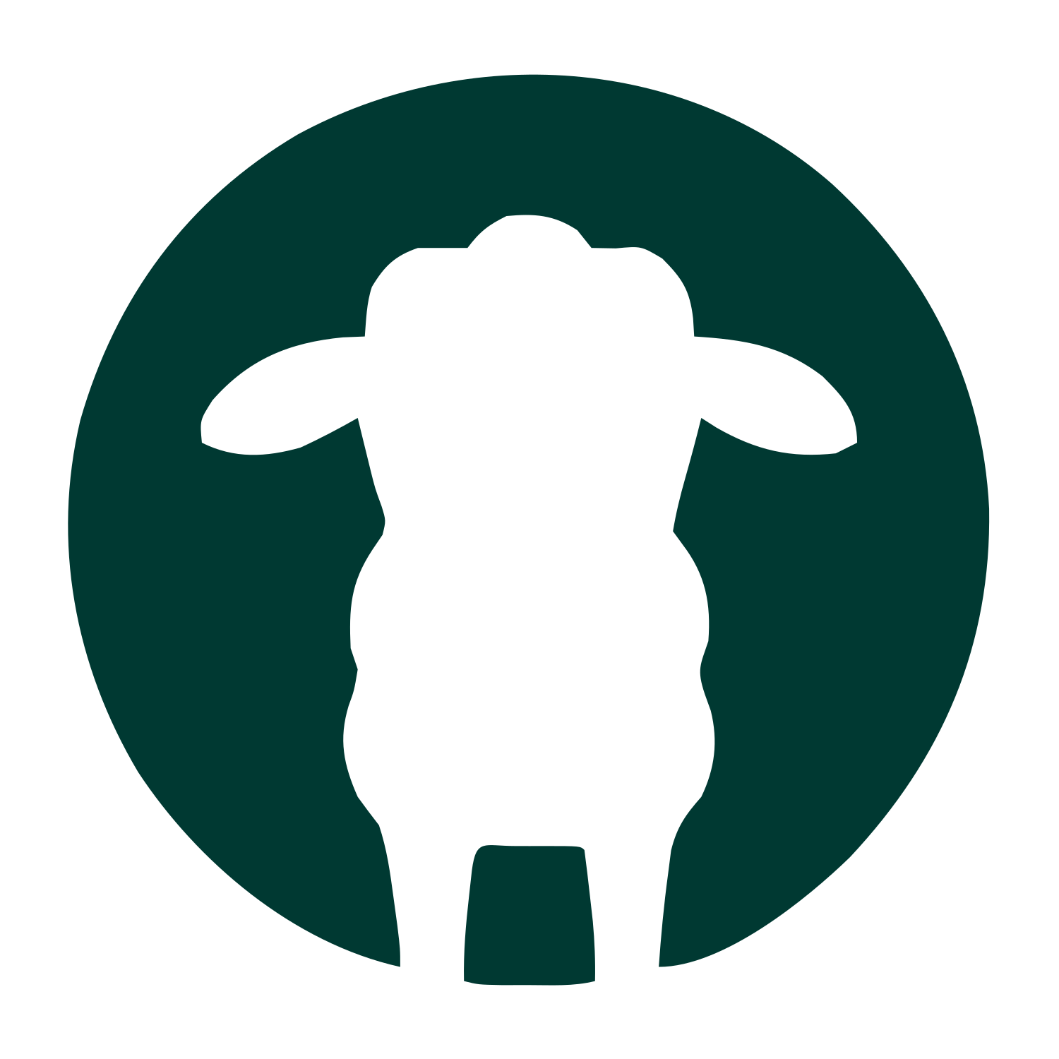 Sheep Negative Space Logo #003932