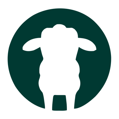 Sheep Negative Space Logo #003932