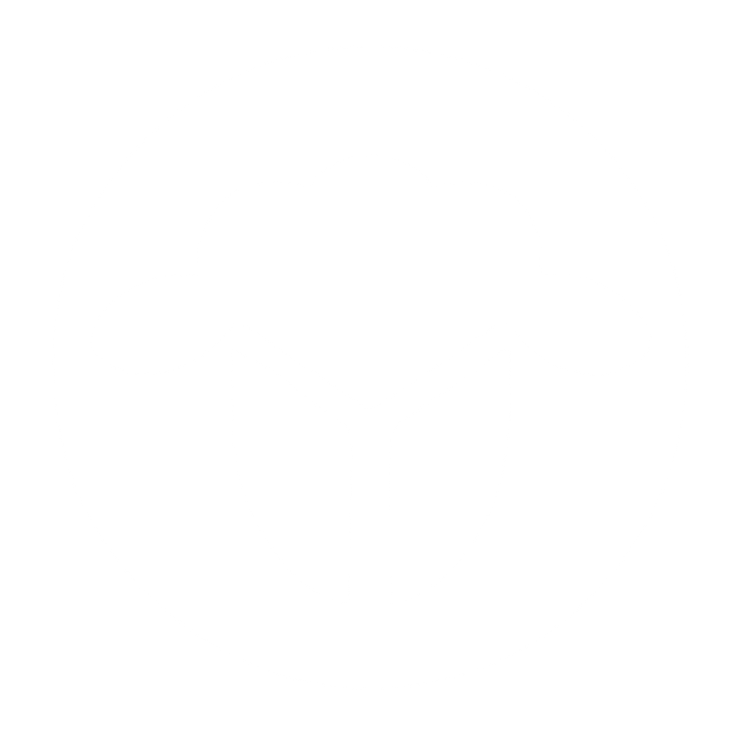 Negative Space Sheep Logo #ffffff