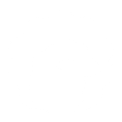 Negative Space Sheep Logo #ffffff