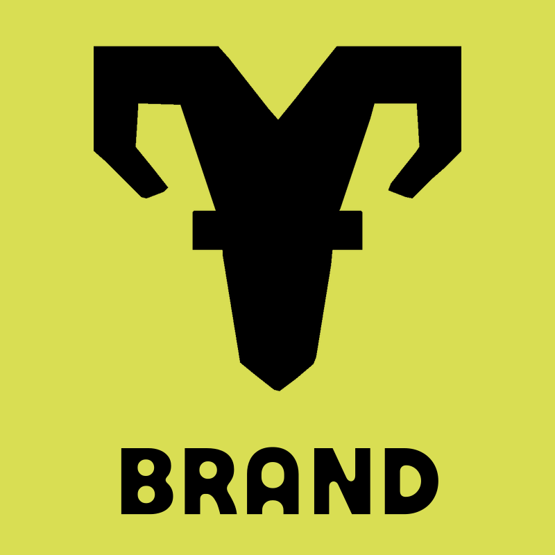 Brutalist Goat Head Logo preview