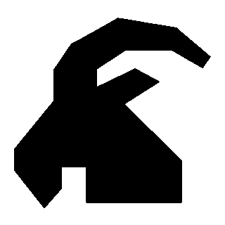 Brutalist Goat Head Logo