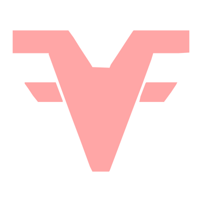 Goat Horns V Logo #ffa6a6