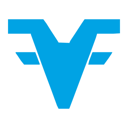 Goat Horns V Logo #00a3e4
