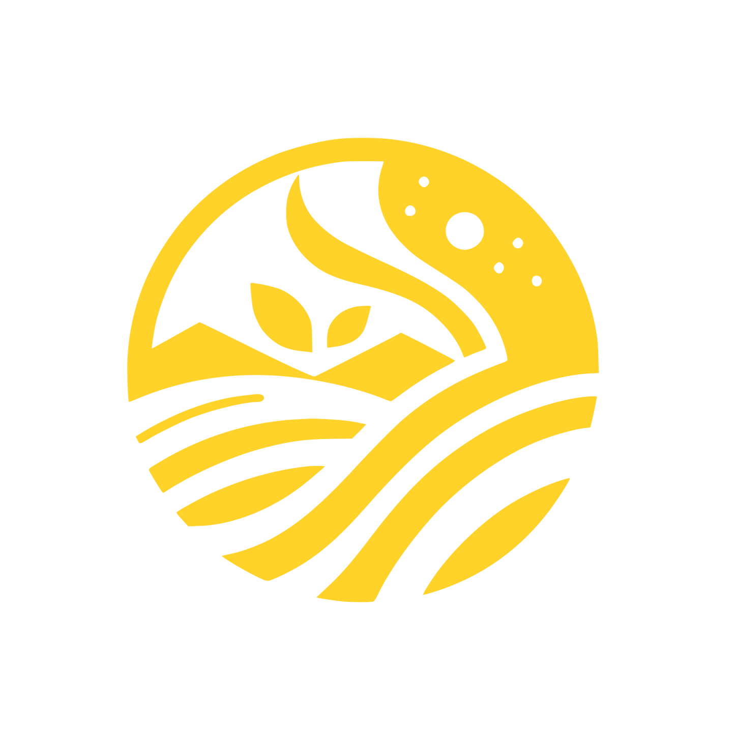 Nature Themed Logo #FFD32A