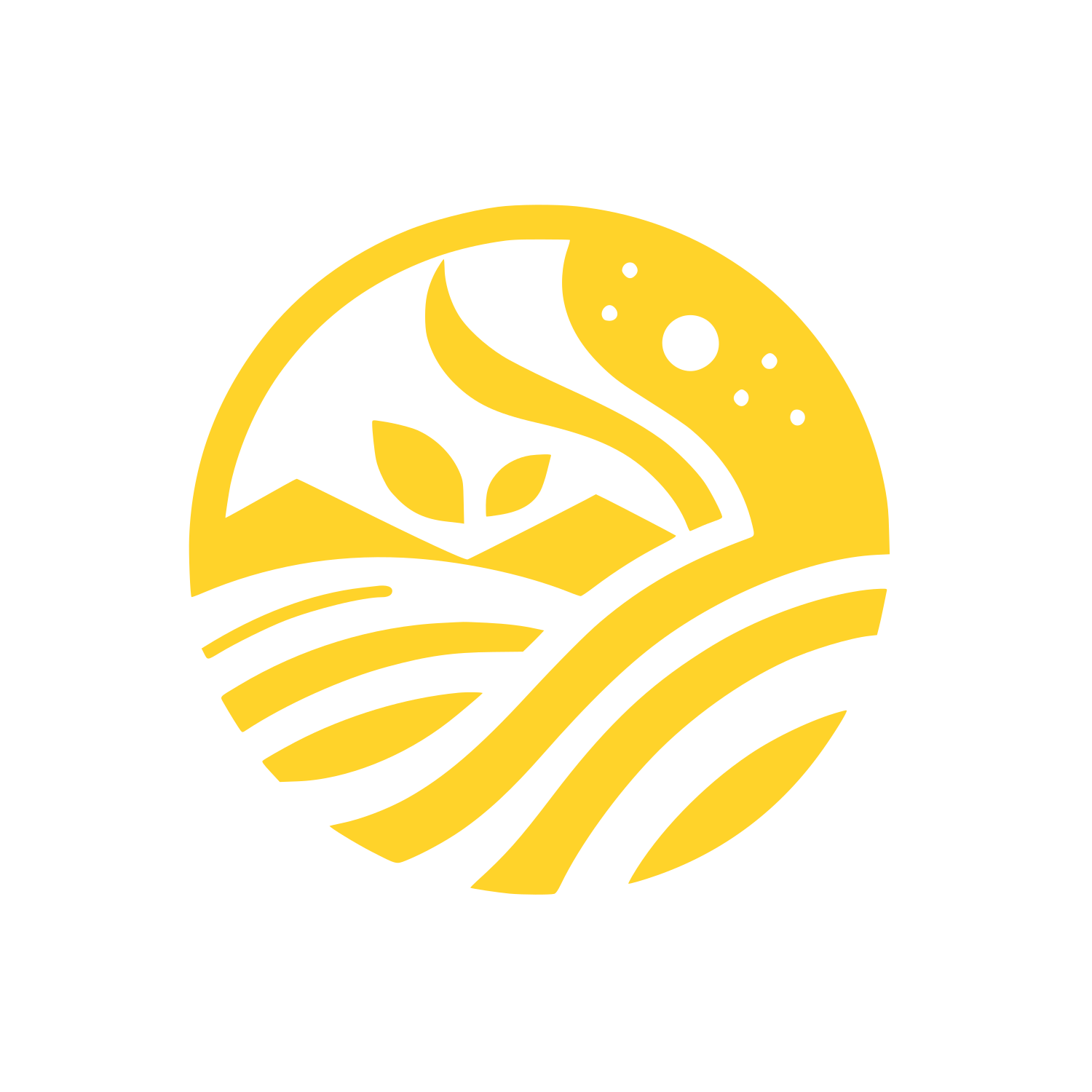 Nature Themed Logo #FFD32A
