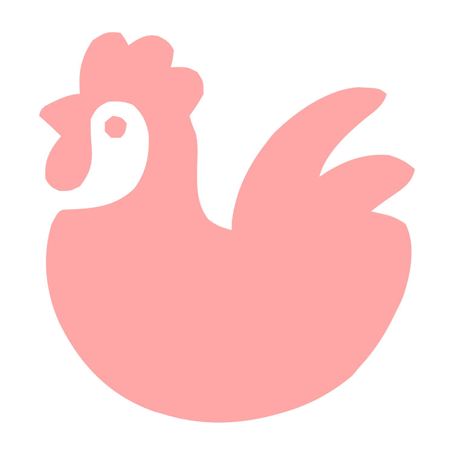 Hand-Drawn Chicken Logo #ffa6a6