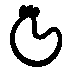 Hand-Drawn Chicken Logo