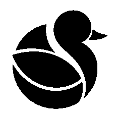 Layered Overlap Duck Logo