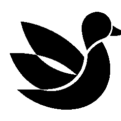 Layered Duck Bird Logo