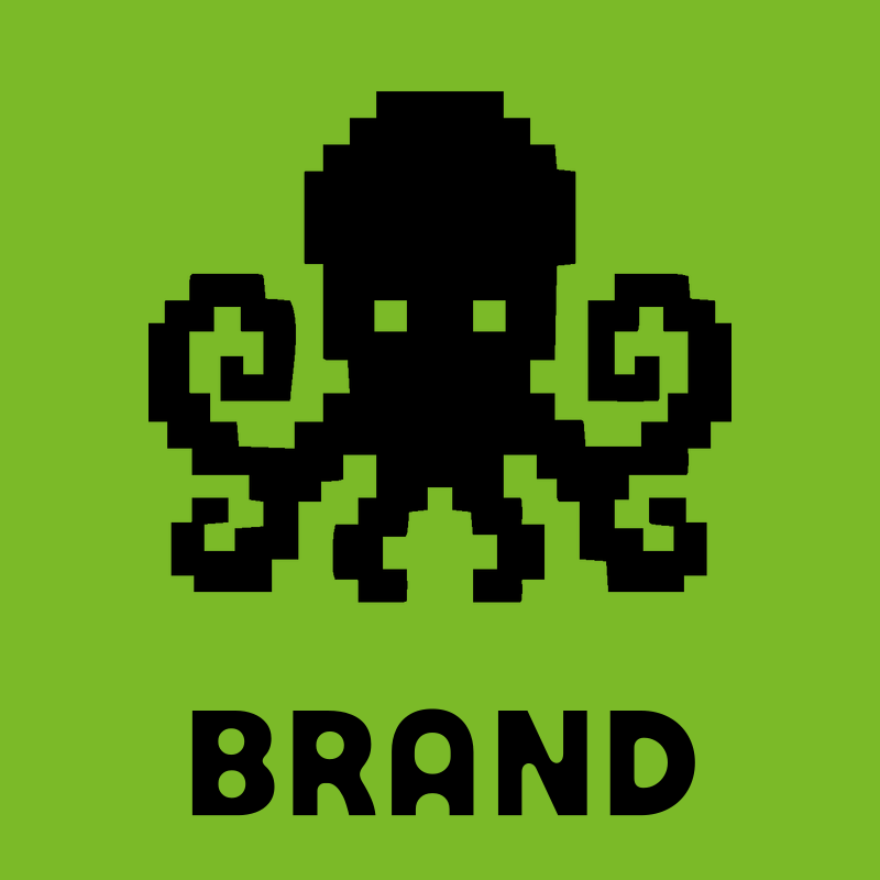 Pixel Octopus Logo preview