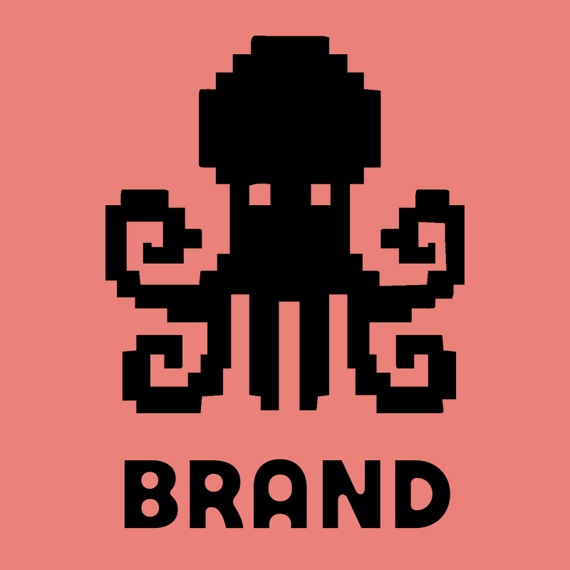 Pixel Octopus Logo preview
