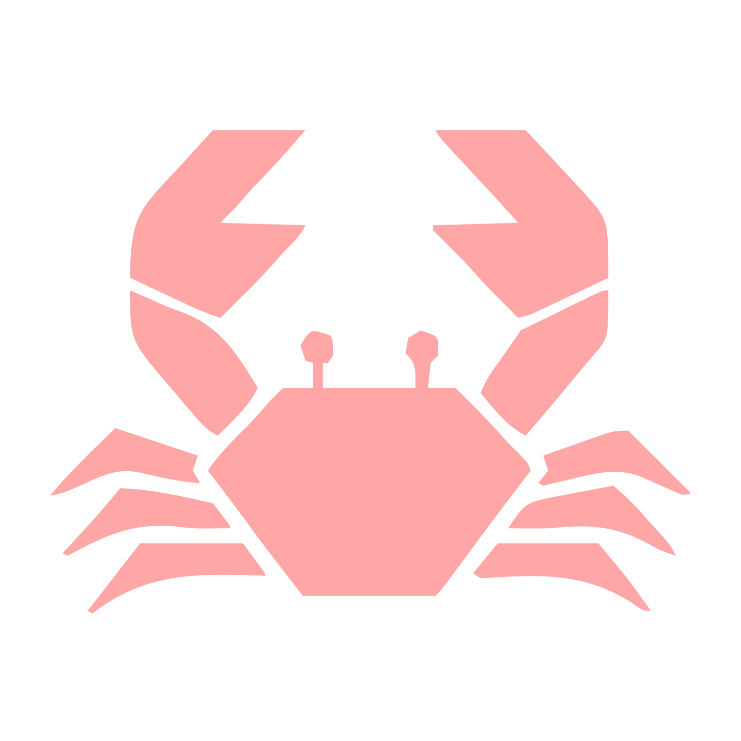 Swiss Style Crab Logo #ffa6a6