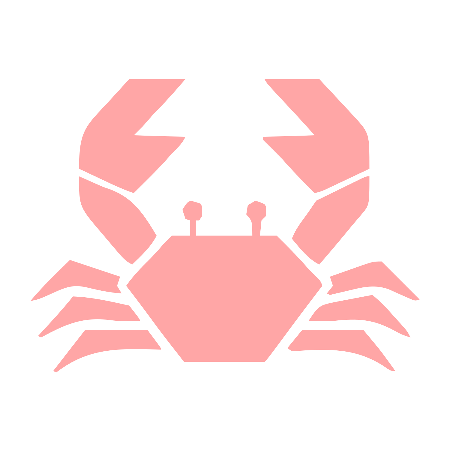 Swiss Style Crab Logo #ffa6a6