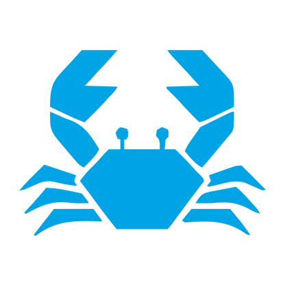 Swiss Style Crab Logo #00a3e4