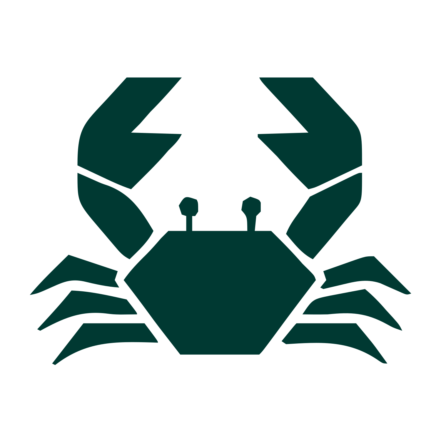 Swiss Style Crab Logo #003932