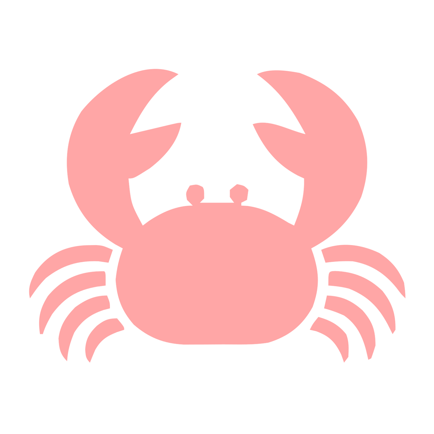 Solid Crab Logo #ffa6a6