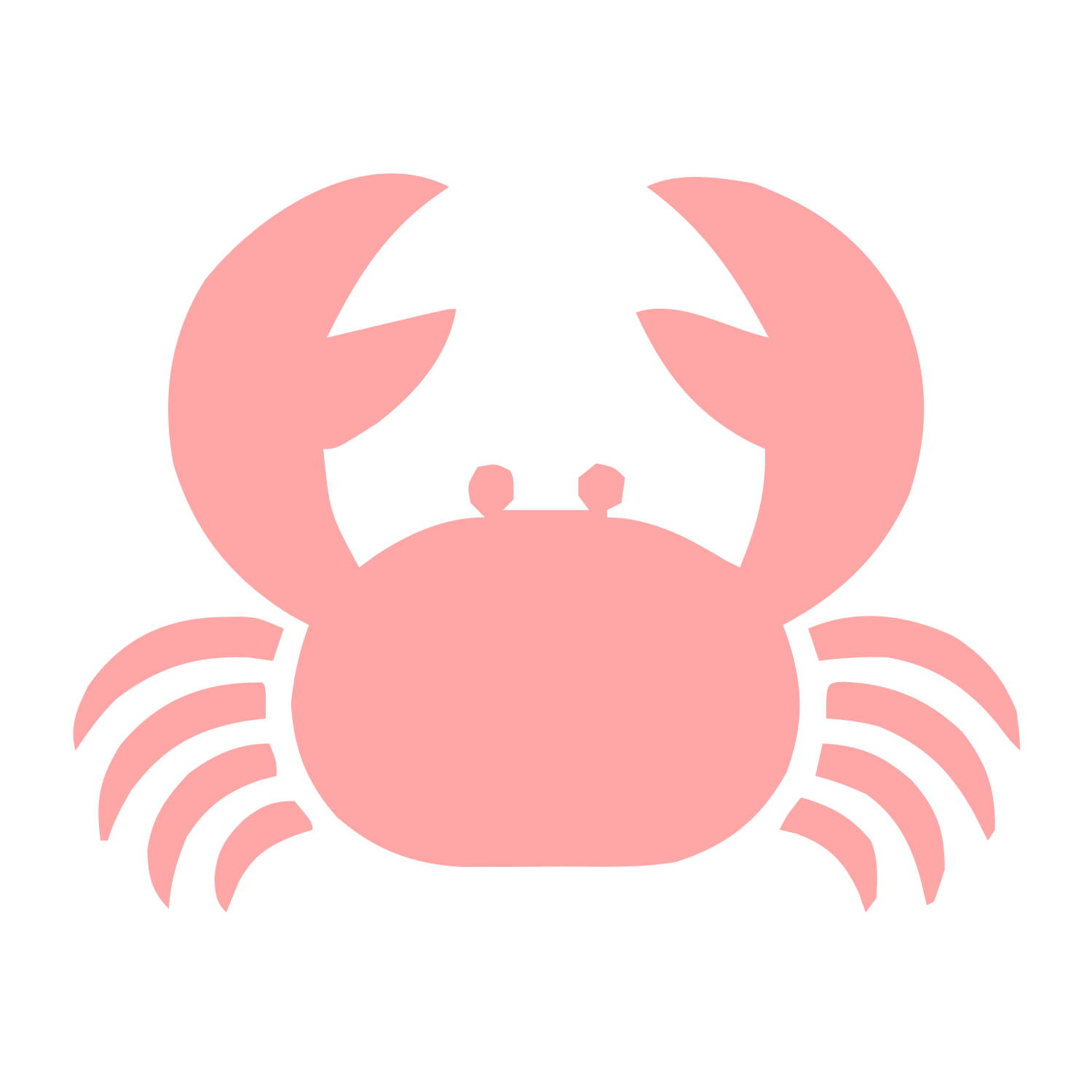Solid Crab Logo #ffa6a6