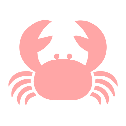 Solid Crab Logo #ffa6a6