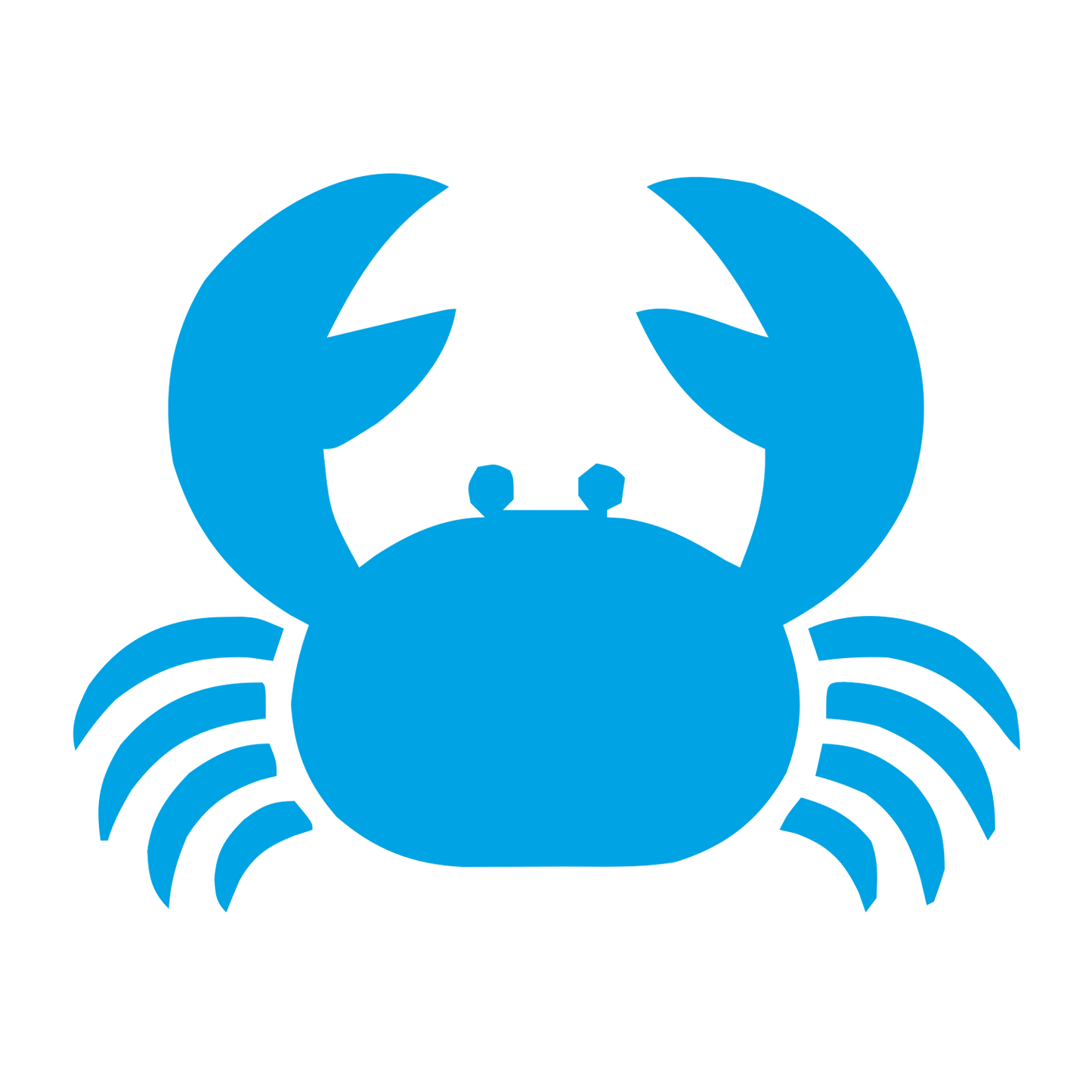 Solid Crab Logo #00a3e4
