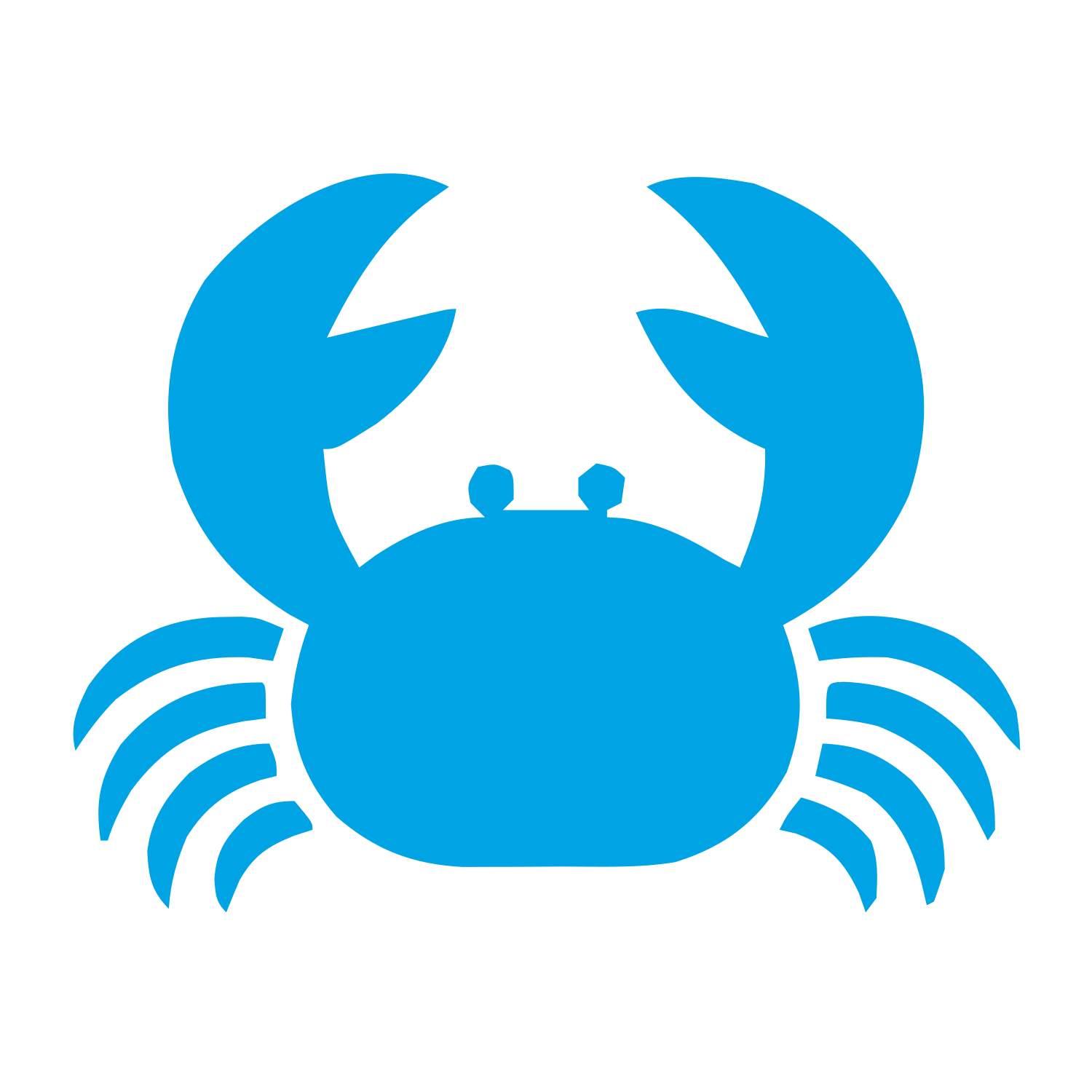 Solid Crab Logo #00a3e4