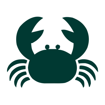 Solid Crab Logo #003932