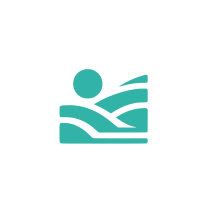 Landscape with Sun Logo #32B3A7