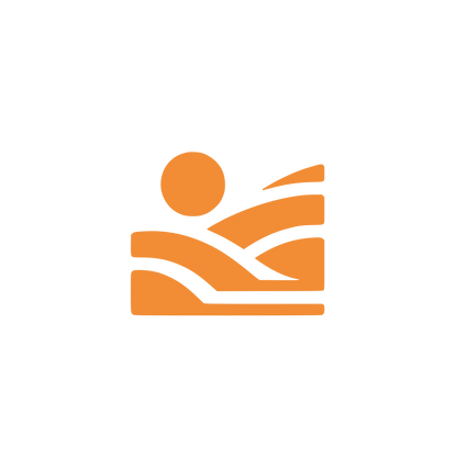 Landscape with Sun Logo #F28D35
