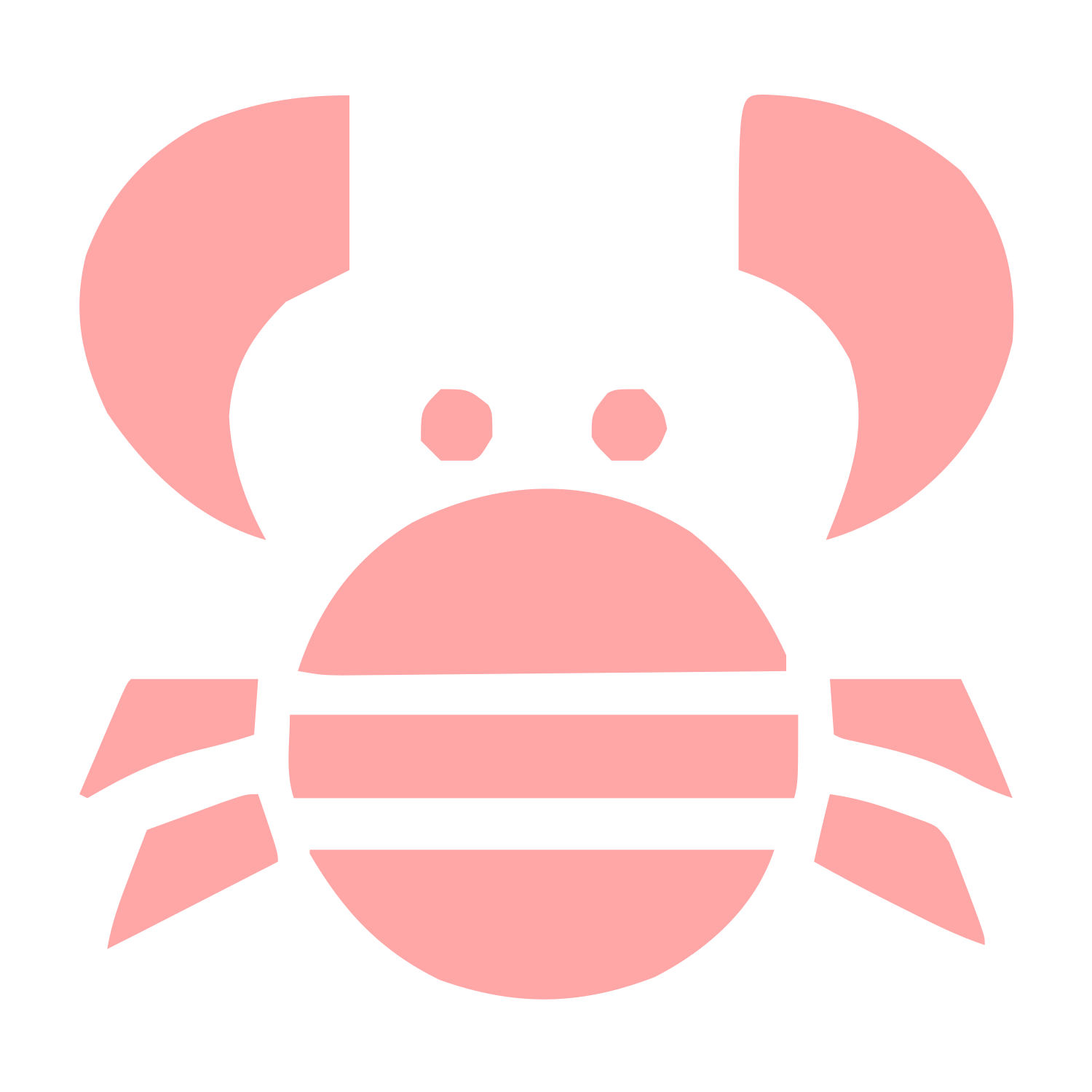 Bold Crab Logo #ffa6a6