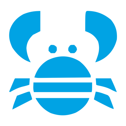 Bold Crab Logo #00a3e4