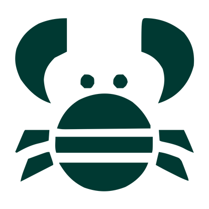 Bold Crab Logo #003932