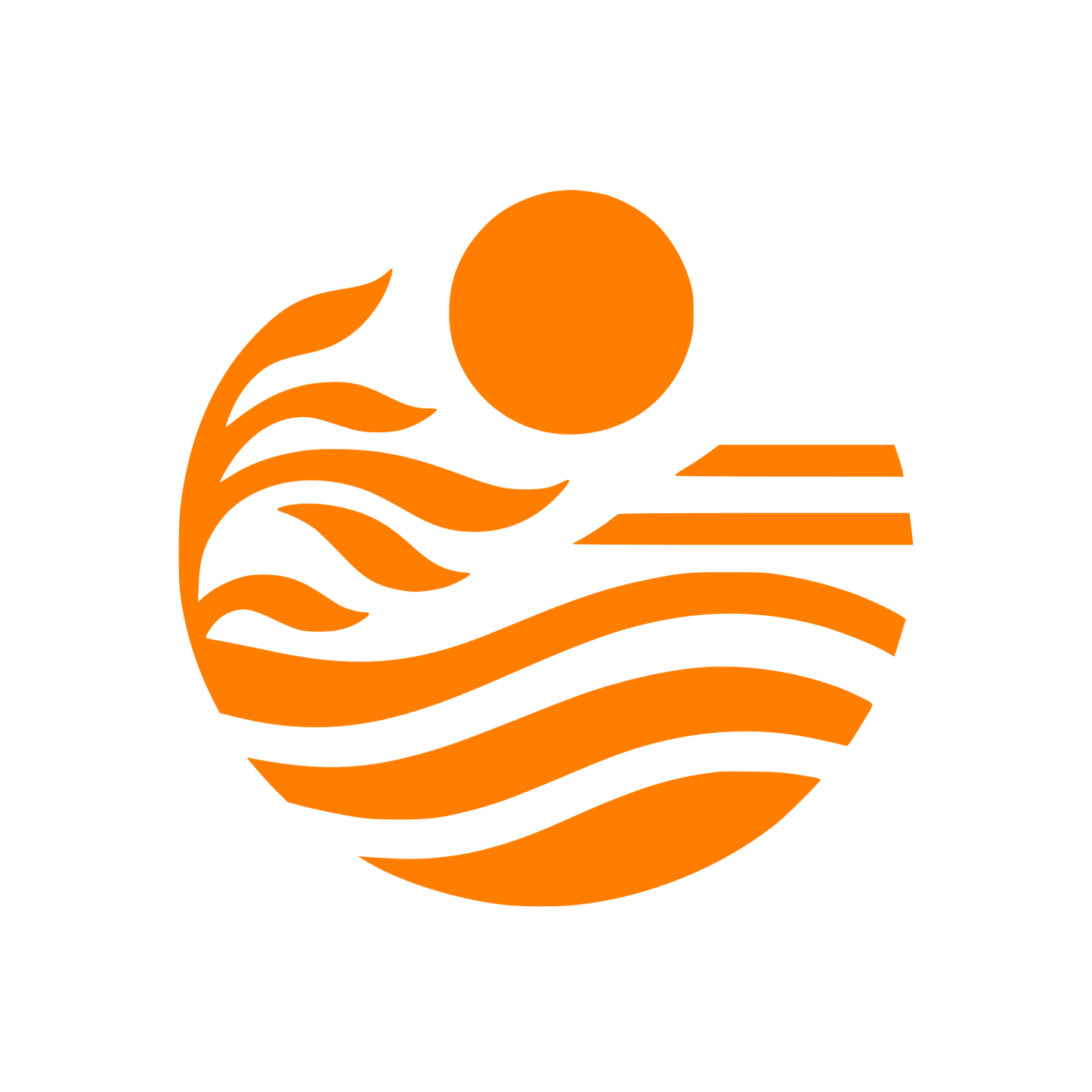 Plants with Sun Logo #FF7E00