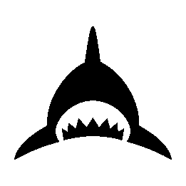 Shark Jaw Pictogram Logo