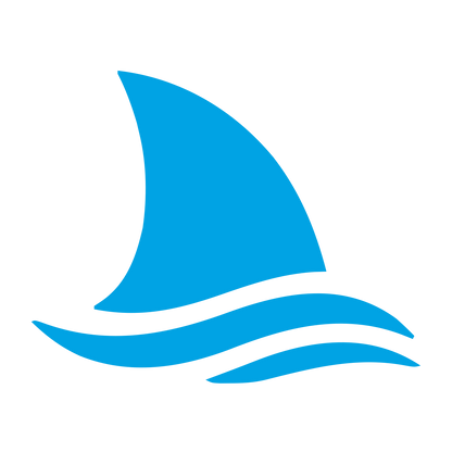 Shark Fin Wave Logo #00a3e4