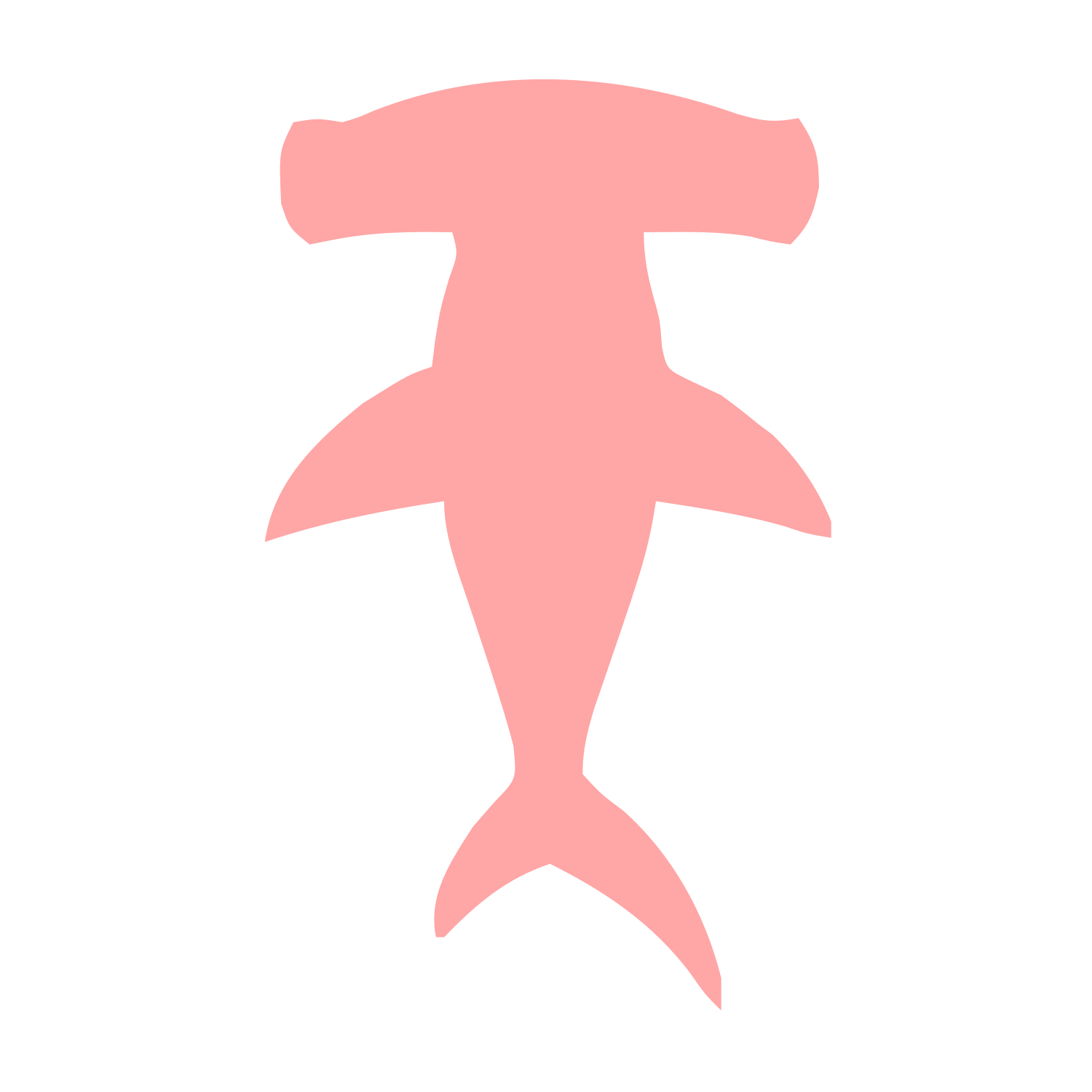 Hammerhead Shark Logo #ffa6a6