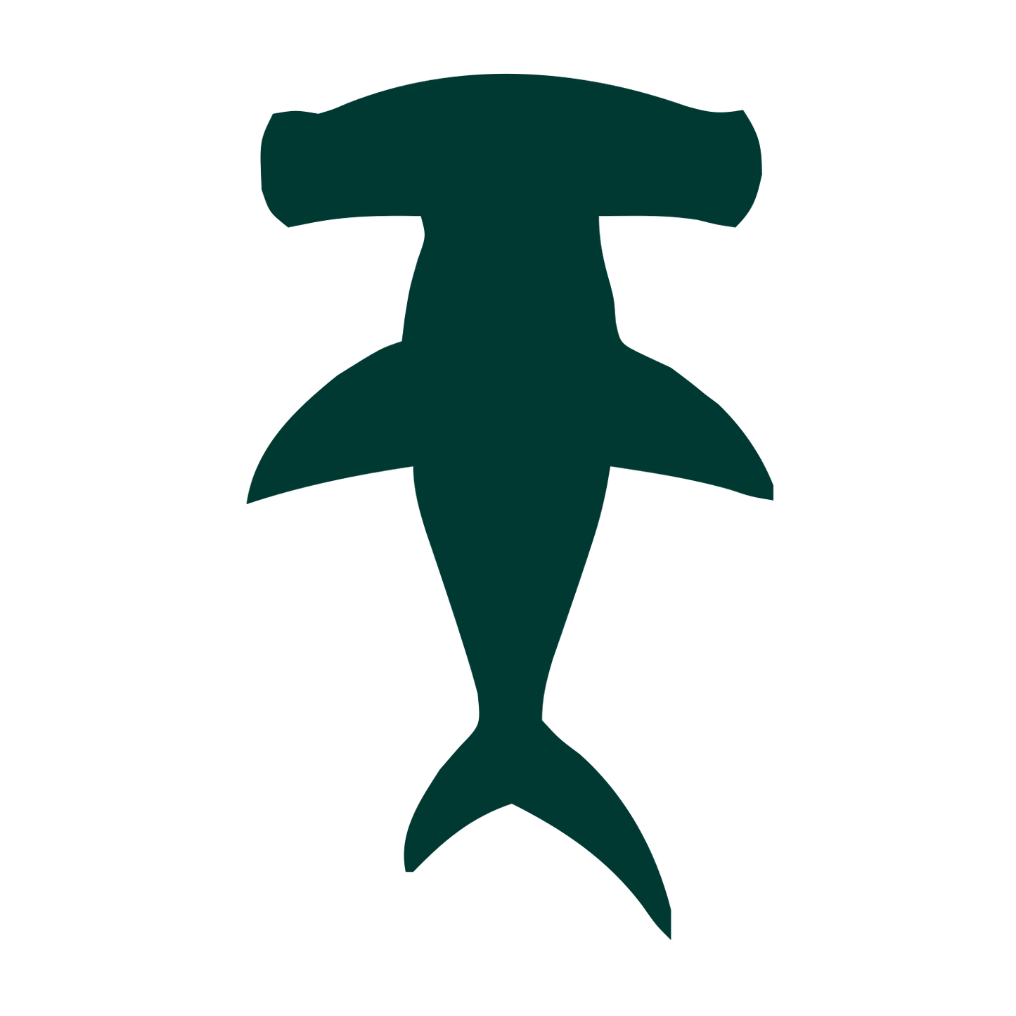 Hammerhead Shark Logo #003932
