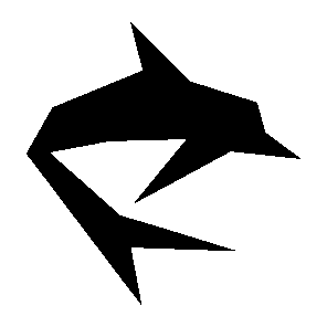 Geometric Dolphin Logo
