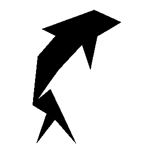 Geometric Dolphin Logo