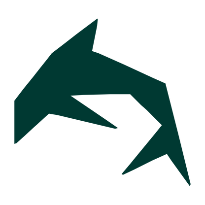 Angular Dolphin Logo #003932