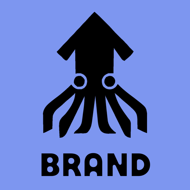 Bold Geometric Squid Logo preview