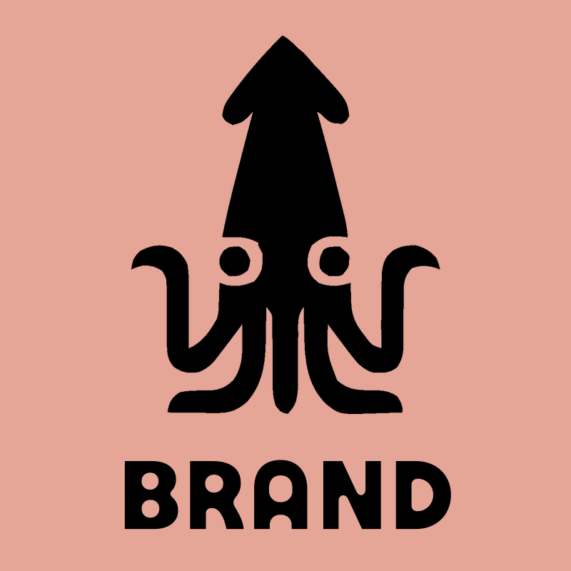 Bold Geometric Squid Logo preview