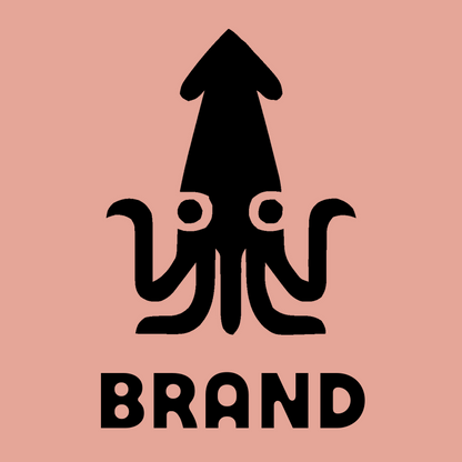 Bold Geometric Squid Logo preview