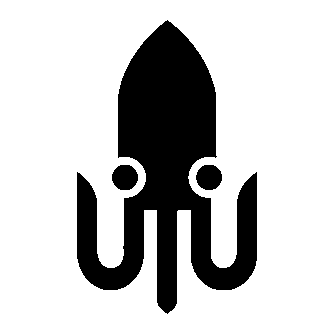Bold Geometric Squid Logo