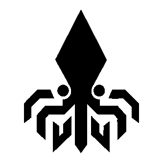 Bold Geometric Squid Logo
